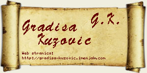 Gradiša Kuzović vizit kartica